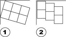 1) Rotated raster. 2)Exported non rotated raster